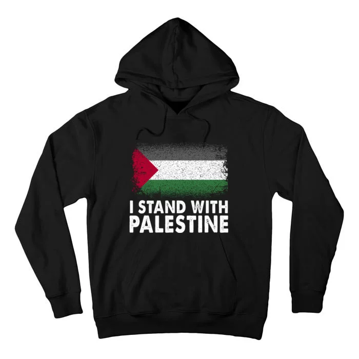 Free Palestine Gaza Palestinian Flag Tall Hoodie