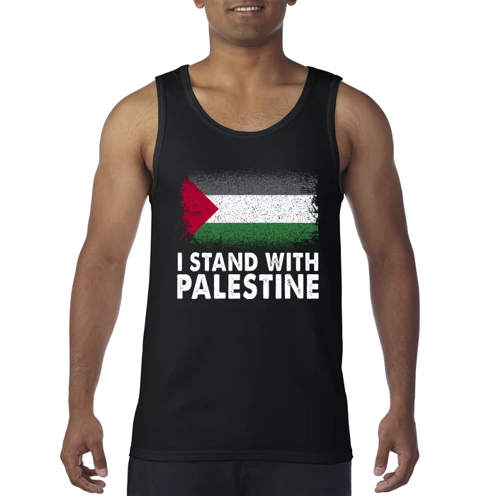 Free Palestine Gaza Palestinian Flag Tank Top