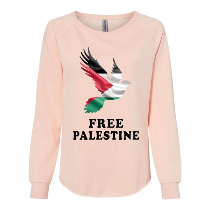 Free Palestine Gaza Freedom Womens California Wash Sweatshirt