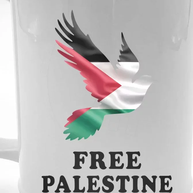 Free Palestine Gaza Freedom Front & Back Beer Stein