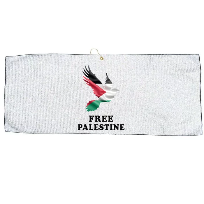 Free Palestine Gaza Freedom Large Microfiber Waffle Golf Towel