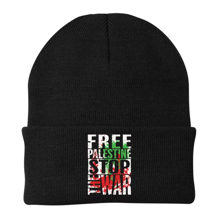 Free Palestine Gaza Freedom End Israeli Occupation Knit Cap Winter Beanie