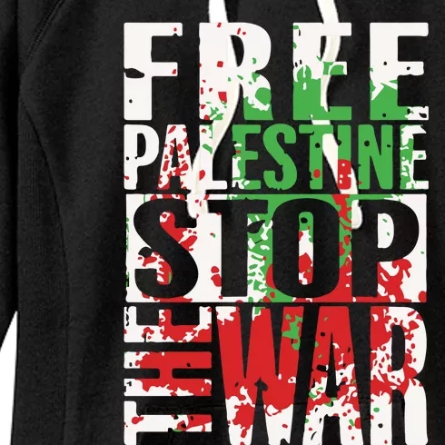 Free Palestine Gaza Freedom End Israeli Occupation Women's Fleece Hoodie