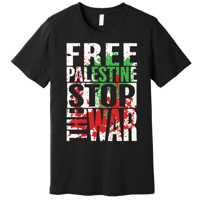 Free Palestine Gaza Freedom End Israeli Occupation Premium T-Shirt