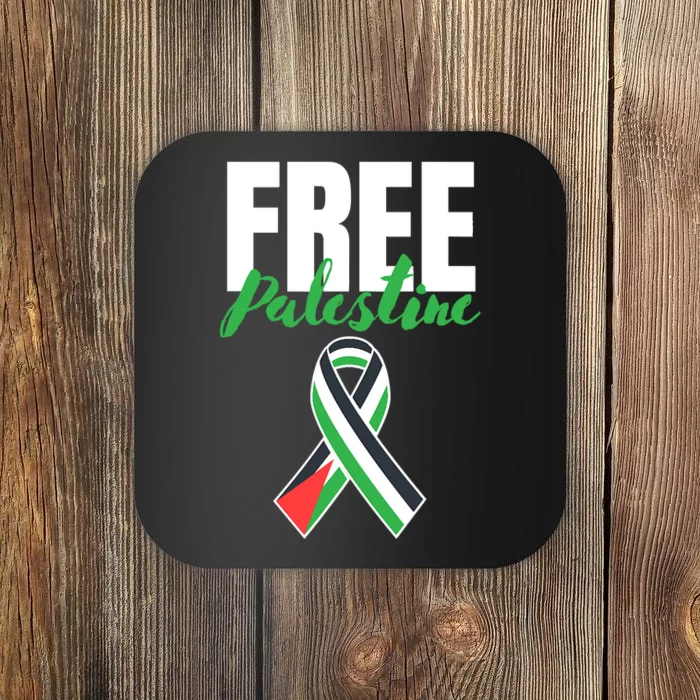 Free Palestine Gaza Palestinian Flag Coaster