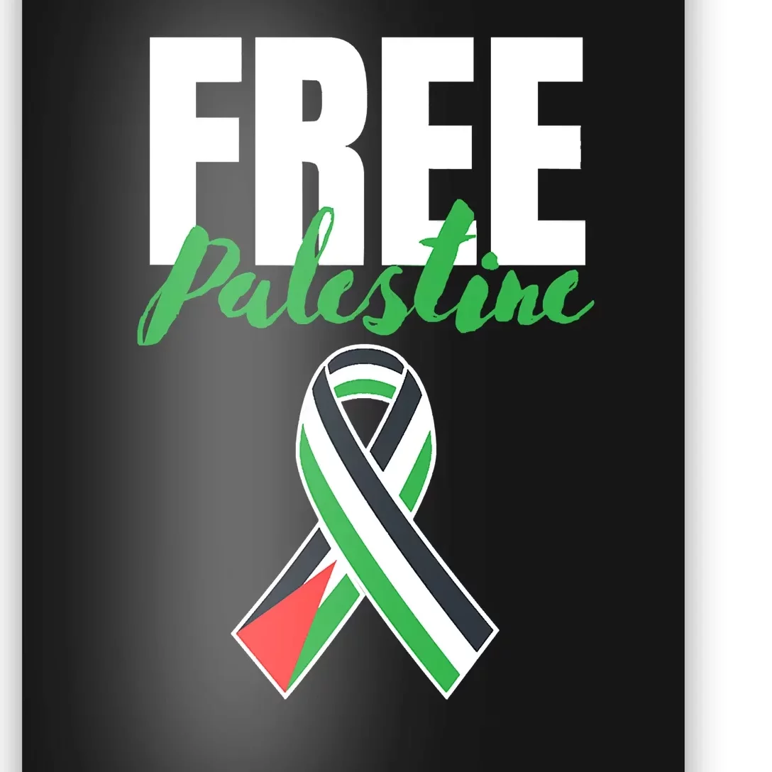 Free Palestine Gaza Palestinian Flag Poster