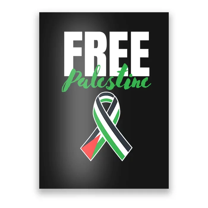 Free Palestine Gaza Palestinian Flag Poster