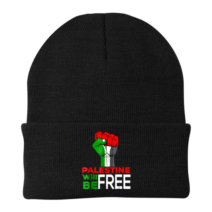 Free Palestine Gaza Palestinian Flag Knit Cap Winter Beanie