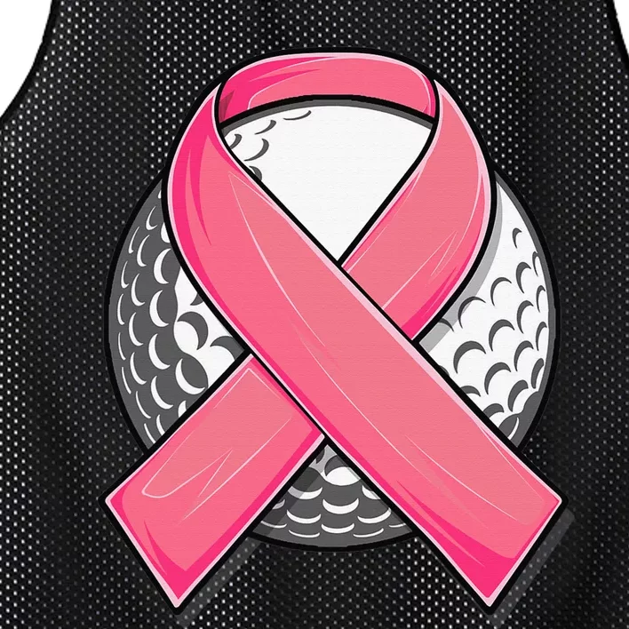 Funny Player golf pink breast cancer Awareness Mesh Reversible Basketball Jersey Tank