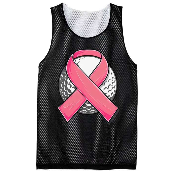 Funny Player golf pink breast cancer Awareness Mesh Reversible Basketball Jersey Tank