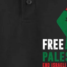 Free Palestine Gaza Freedom End Israeli Occupation Dry Zone Grid Performance Polo