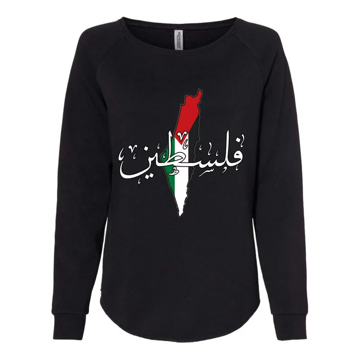 Free Palestine Gaza Flag Arabic Jerusalemoodie Womens California Wash Sweatshirt