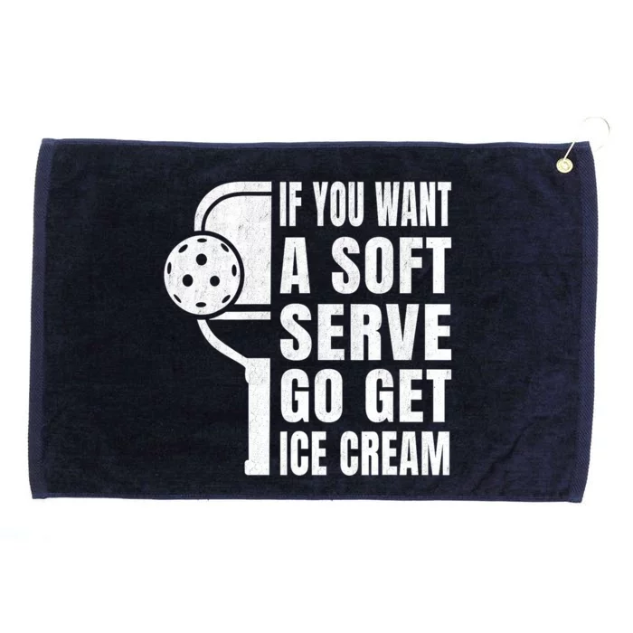 Funny Pickleball Gift Grommeted Golf Towel