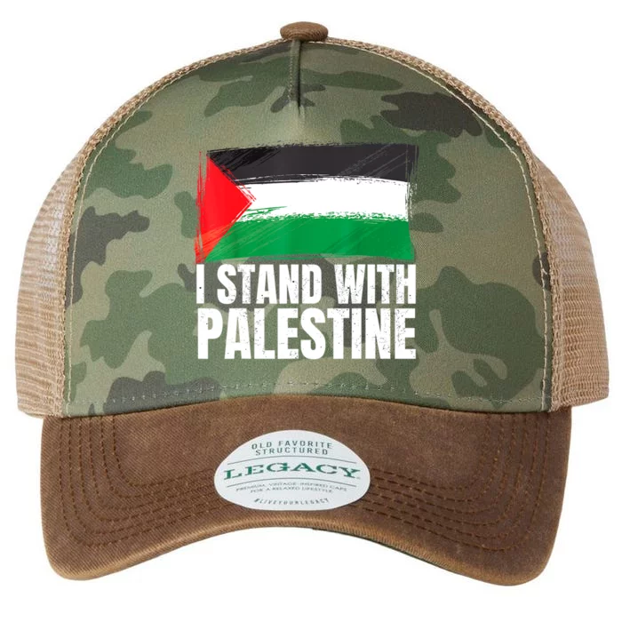 Free Palestine Gaza Palestinian Flag Legacy Tie Dye Trucker Hat