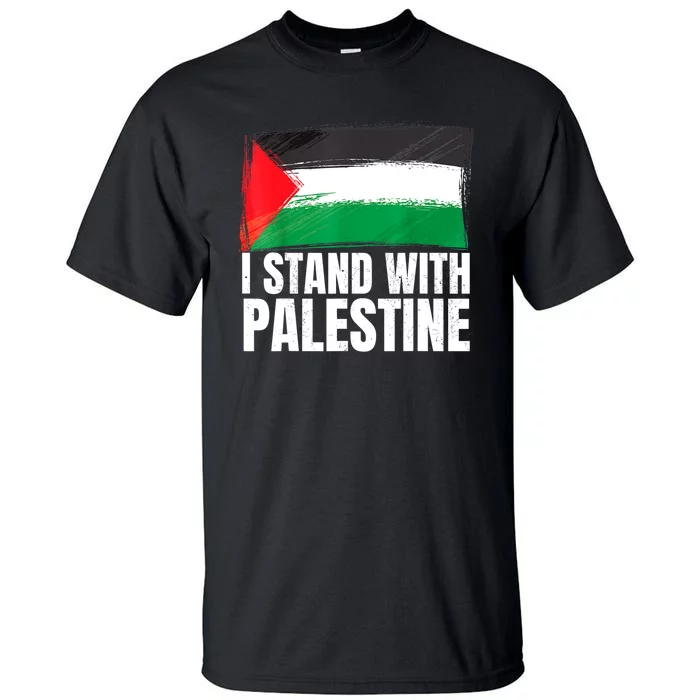 Free Palestine Gaza Palestinian Flag Tall T-Shirt