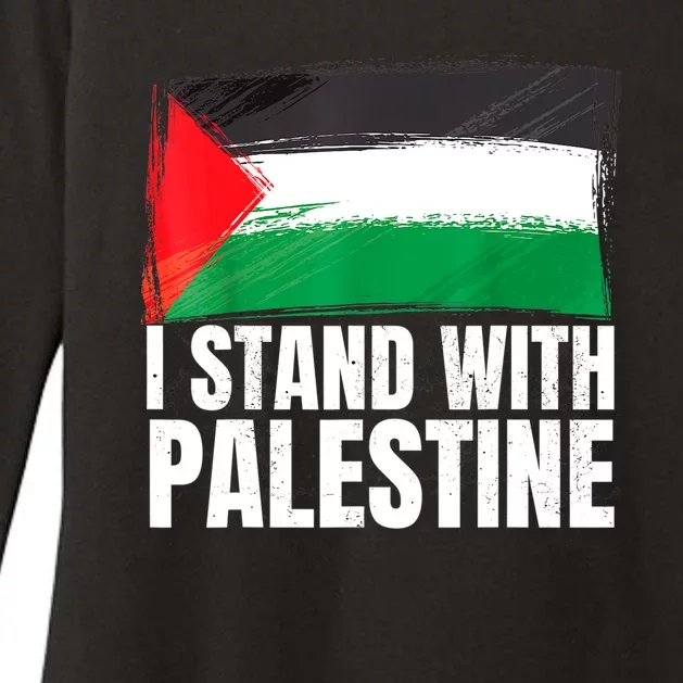 Free Palestine Gaza Palestinian Flag Womens CVC Long Sleeve Shirt