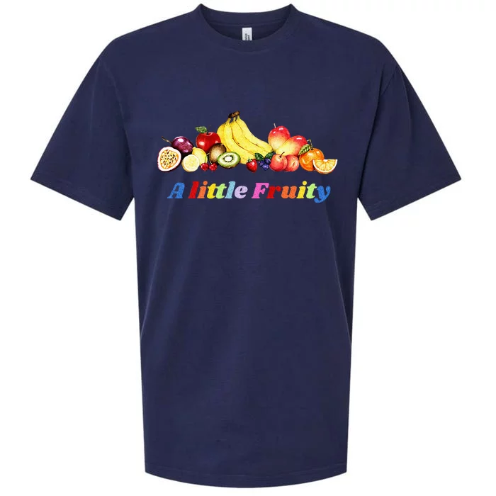 Fruity Pride Gay LGBTQ Fun Rainbow Colors Sueded Cloud Jersey T-Shirt