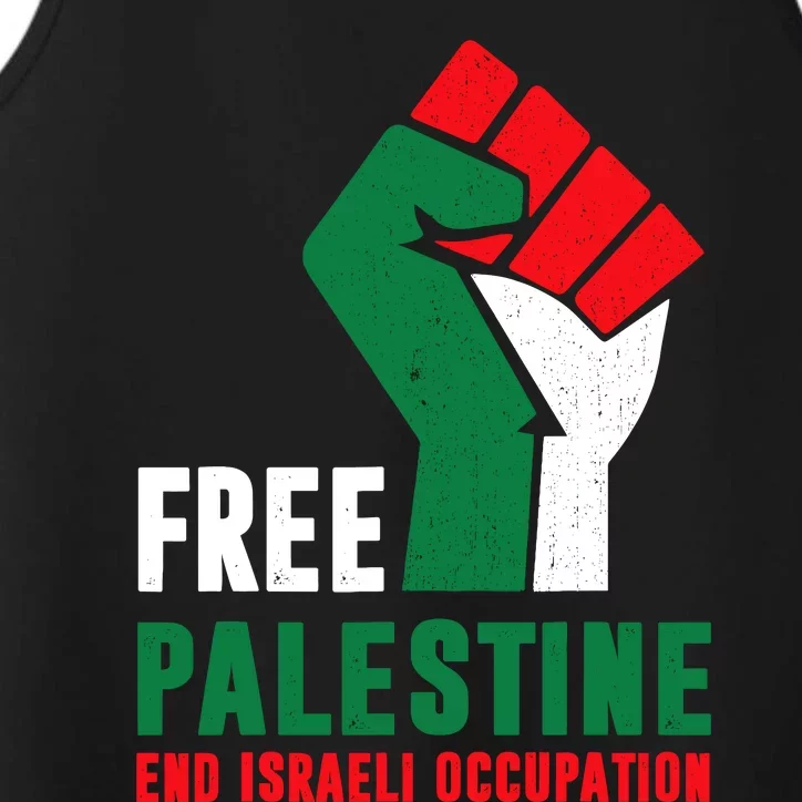 Free Palestine Gaza Freedom End Israeli Occupation Performance Tank