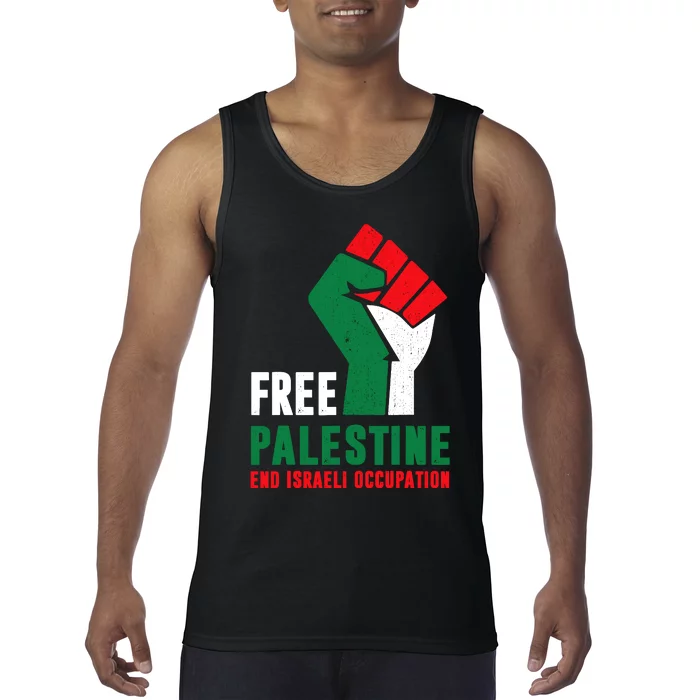 Free Palestine Gaza Freedom End Israeli Occupation Tank Top