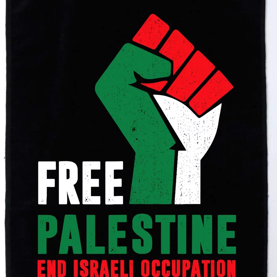 Free Palestine Gaza Freedom End Israeli Occupation Platinum Collection Golf Towel