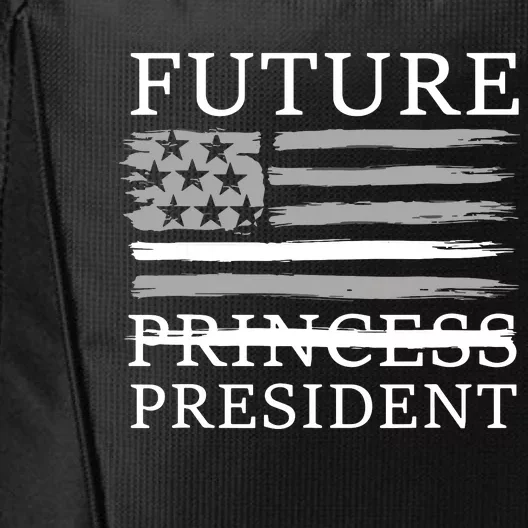 Future President Girl First Female Us President American City Backpack