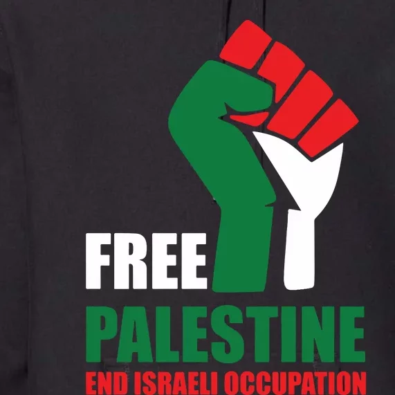 Free Palestine Gaza Freedom End Israeli Occupation Premium Hoodie