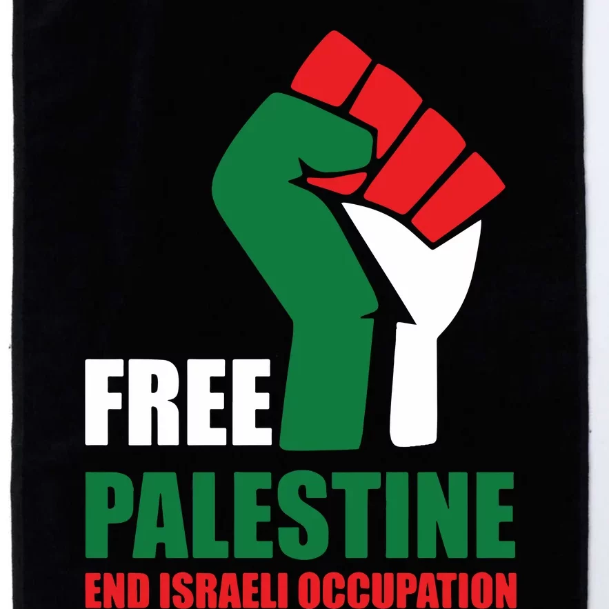 Free Palestine Gaza Freedom End Israeli Occupation Platinum Collection Golf Towel