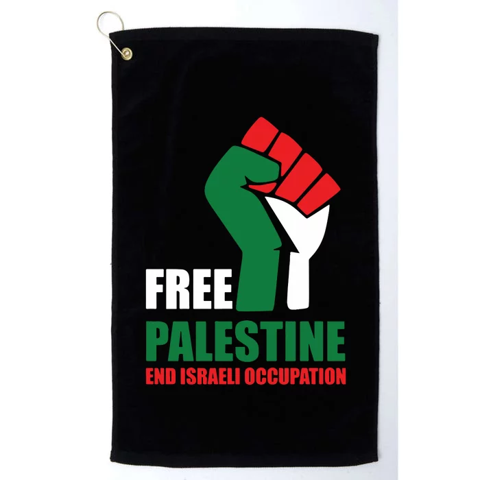 Free Palestine Gaza Freedom End Israeli Occupation Platinum Collection Golf Towel