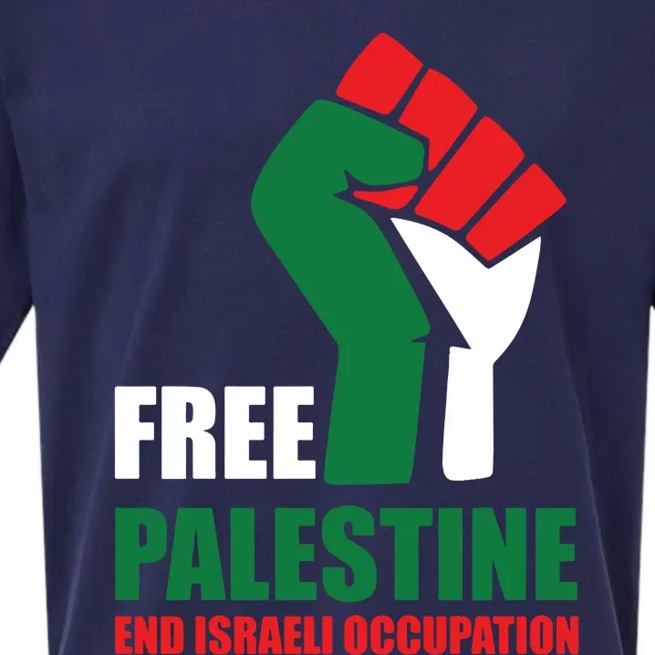 Free Palestine Gaza Freedom End Israeli Occupation Sueded Cloud Jersey T-Shirt