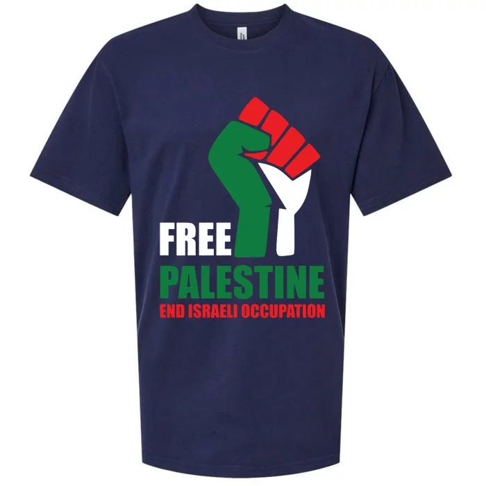 Free Palestine Gaza Freedom End Israeli Occupation Sueded Cloud Jersey T-Shirt