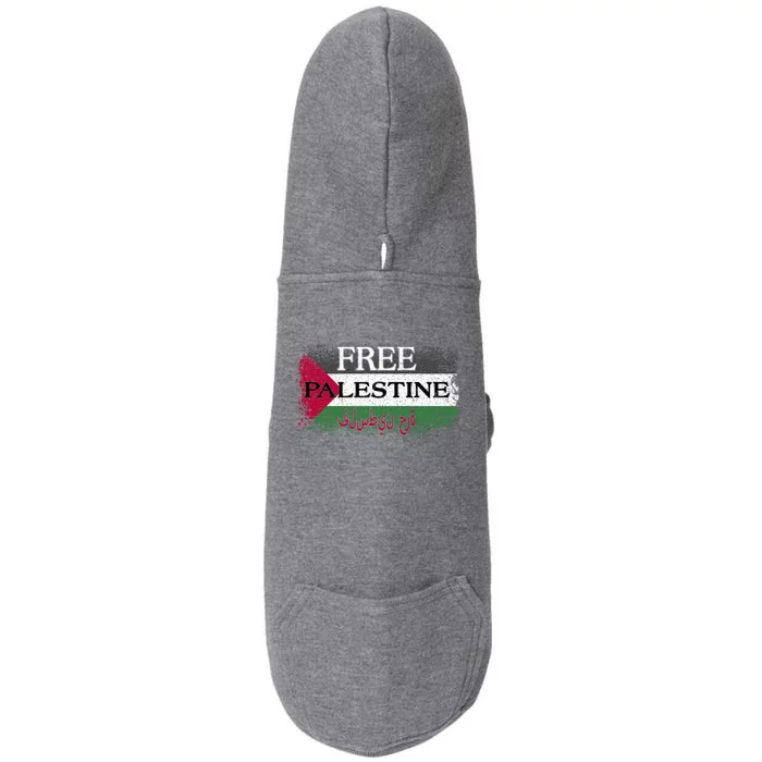 Free Palestine Gift Support Palestine And Gaza Jerusalem Great Gift Doggie 3-End Fleece Hoodie