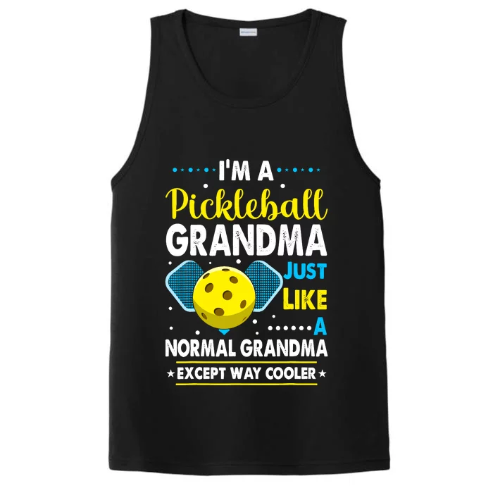 Funny Pickleball Grandma Pickleball Player Performance Tank