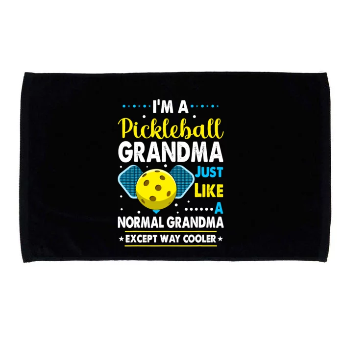 Funny Pickleball Grandma Pickleball Player Microfiber Hand Towel