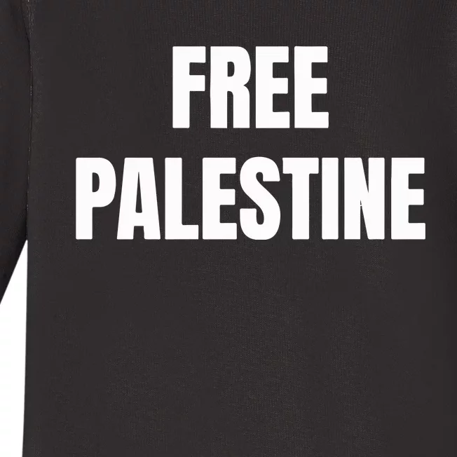 Free Palestine Gaza Freedom Baby Long Sleeve Bodysuit