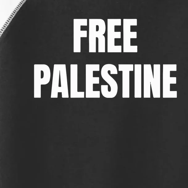 Free Palestine Gaza Freedom Toddler Fine Jersey T-Shirt