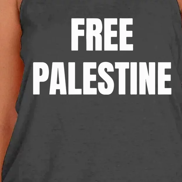 Free Palestine Gaza Freedom Women's Knotted Racerback Tank