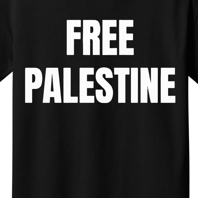 Free Palestine Gaza Freedom Kids T-Shirt