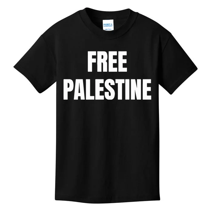 Free Palestine Gaza Freedom Kids T-Shirt