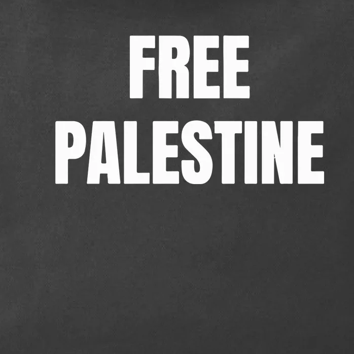 Free Palestine Gaza Freedom Zip Tote Bag