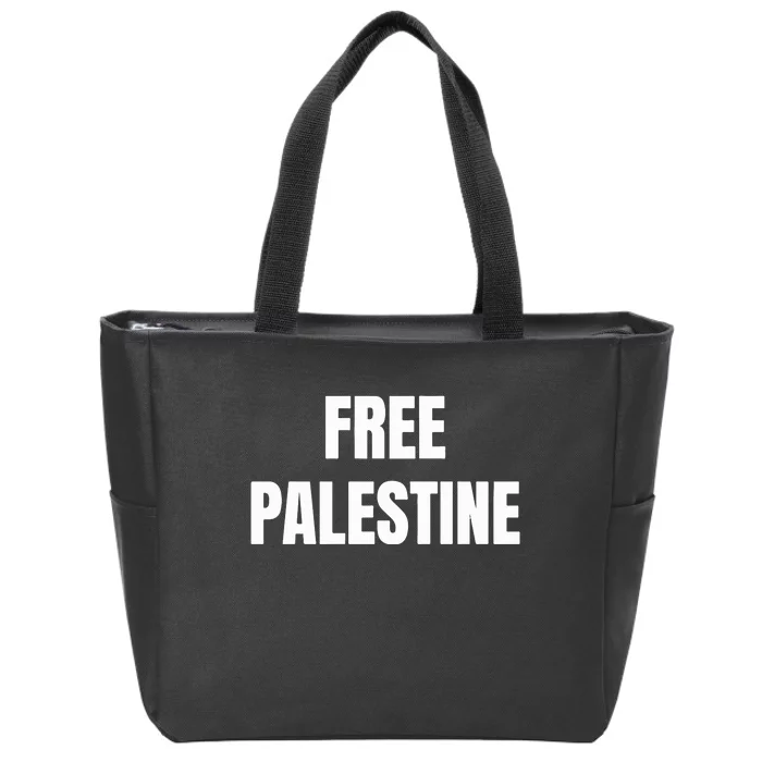 Free Palestine Gaza Freedom Zip Tote Bag