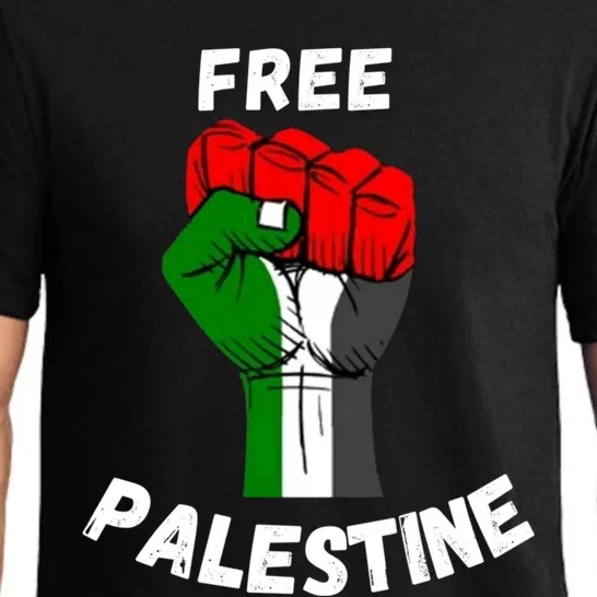 Free Palestine Gaza Arabic Flag Great Gift Pajama Set