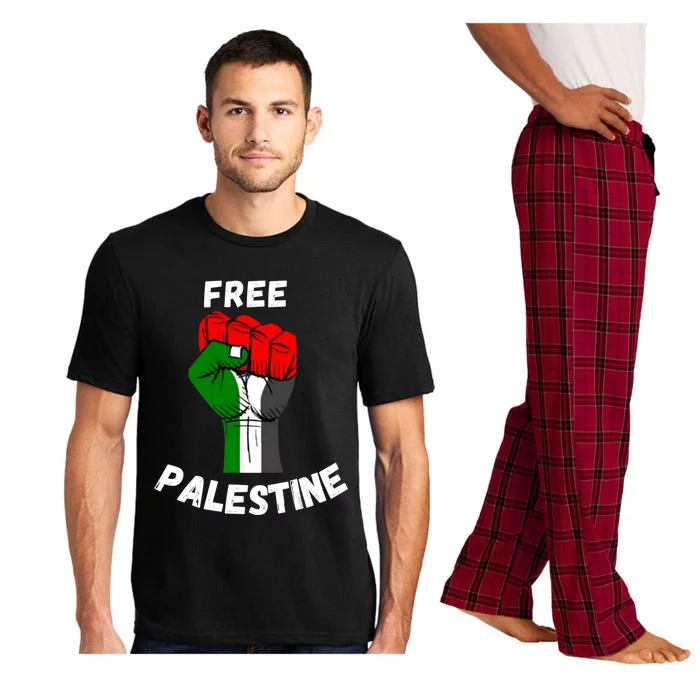 Free Palestine Gaza Arabic Flag Great Gift Pajama Set