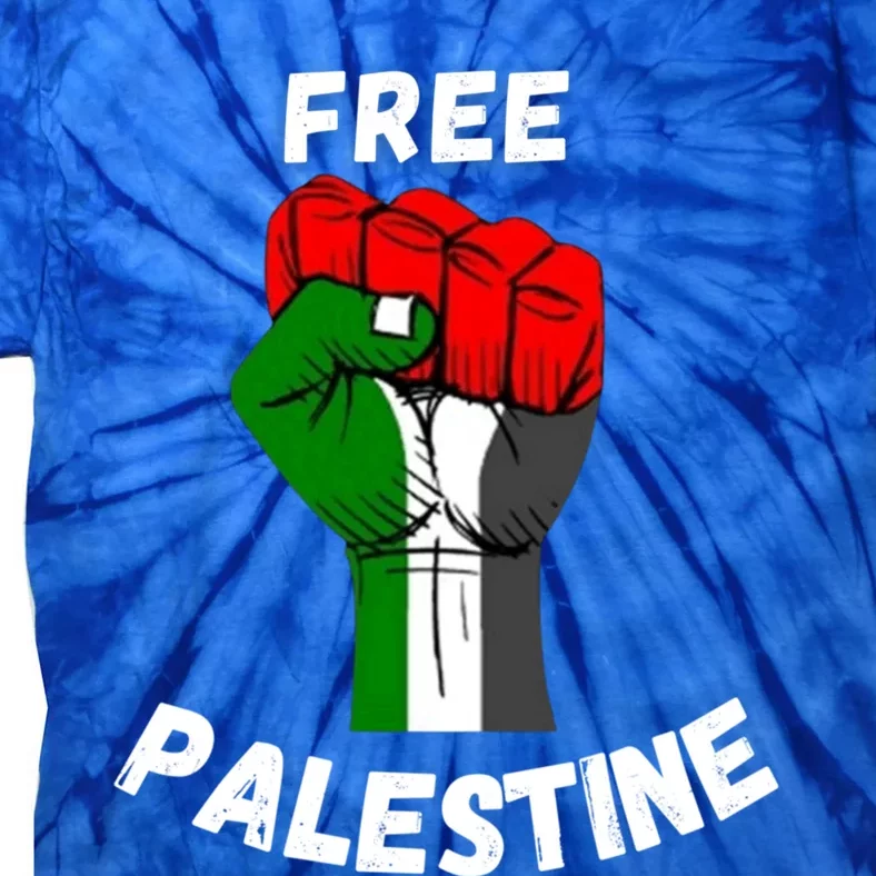 Free Palestine Gaza Arabic Flag Great Gift Tie-Dye T-Shirt