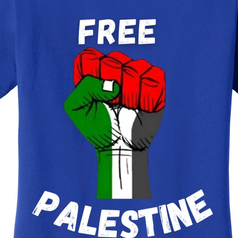 Free Palestine Gaza Arabic Flag Great Gift Women's T-Shirt