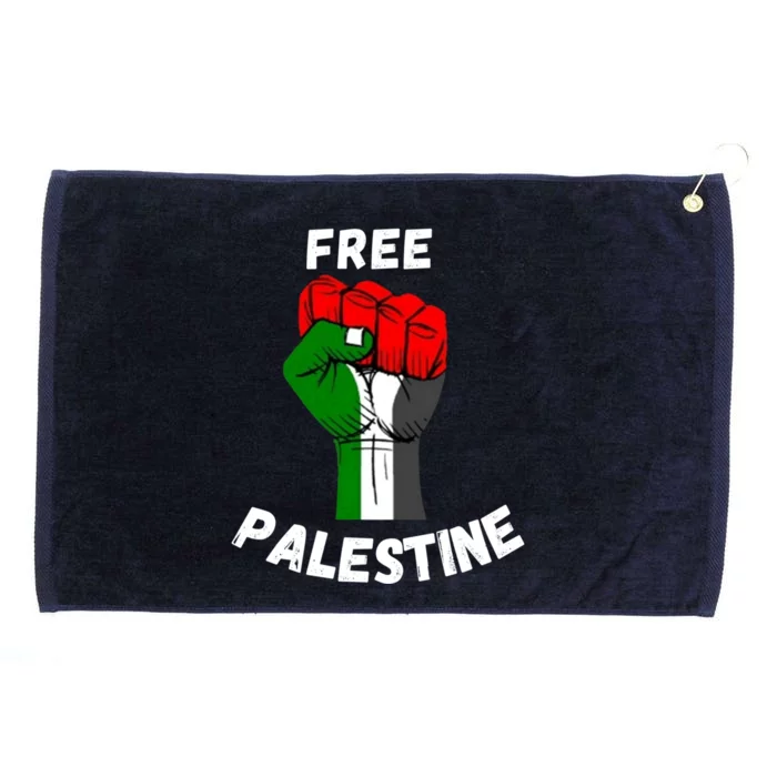 Free Palestine Gaza Arabic Flag Great Gift Grommeted Golf Towel