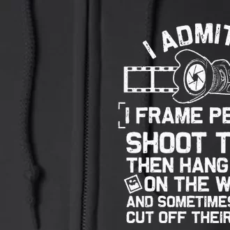 Funny Photographer Gift For Women Cool Photography Joke Full Zip Hoodie