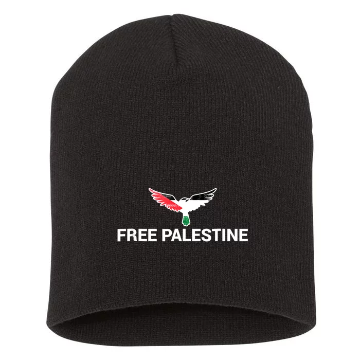 Free Palestine Gaza Palestinian Peace Short Acrylic Beanie