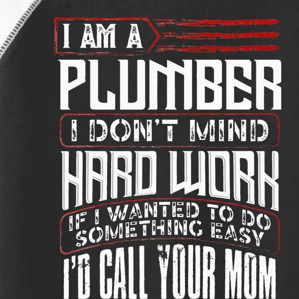 Funny Plumber Gift For Men Plumbing Dad Fathers Day Toddler Fine Jersey T-Shirt