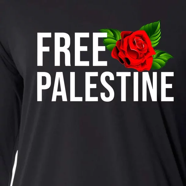 Free Palestine Gaza Palestinian Peace Cooling Performance Long Sleeve Crew