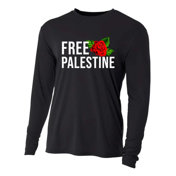 Free Palestine Gaza Palestinian Peace Cooling Performance Long Sleeve Crew